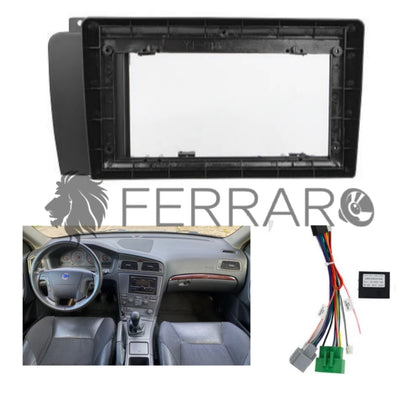 Kit Montaggio Autoradio 9"Pollici Volvo V70 (2004-2007), Mascherina, Cablaggio per Autoradio Android