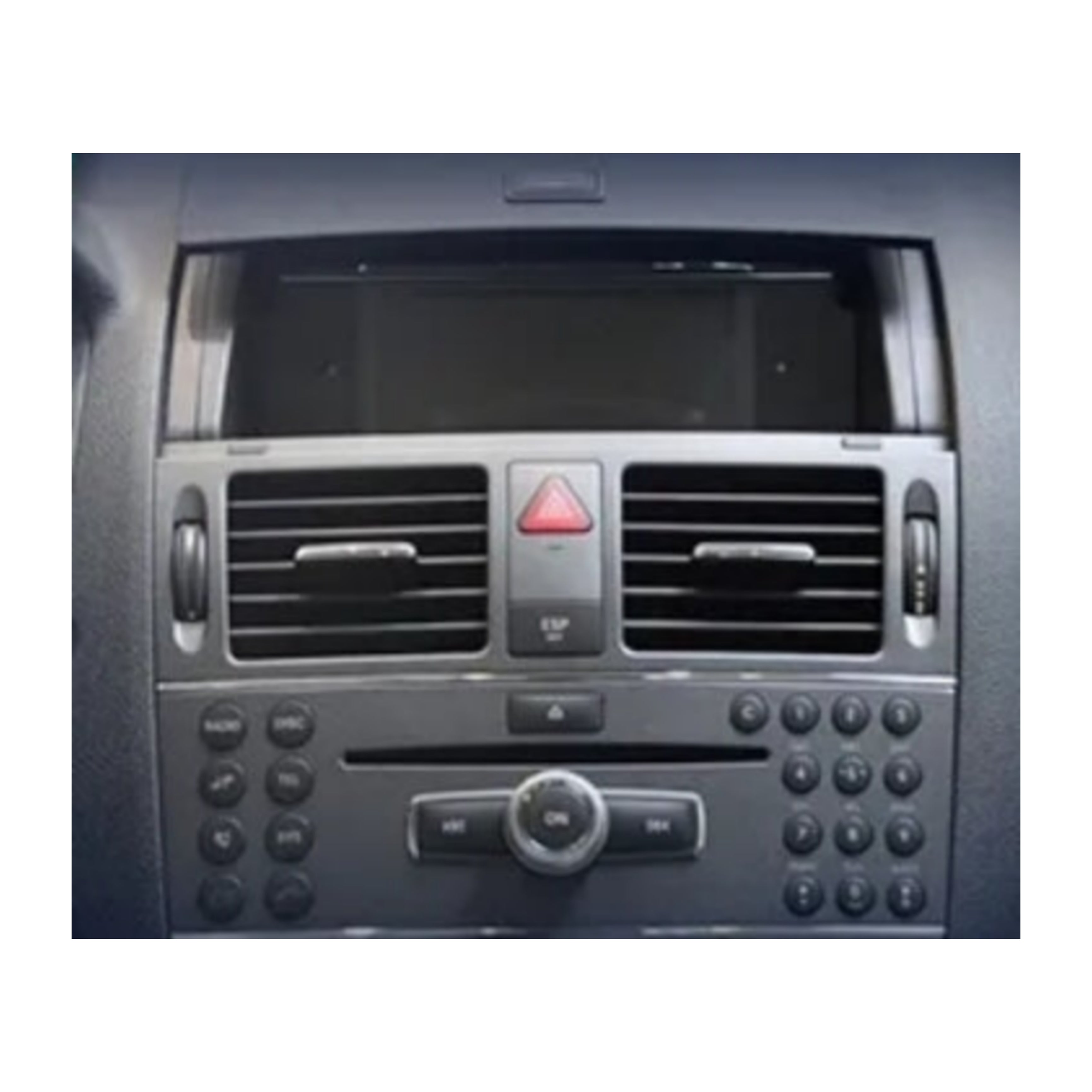 Kit Montaggio Autoradio 9"Pollici Mercedes Classe C W204 (2007-2011), Mascherina, Cablaggio per Autoradio Android