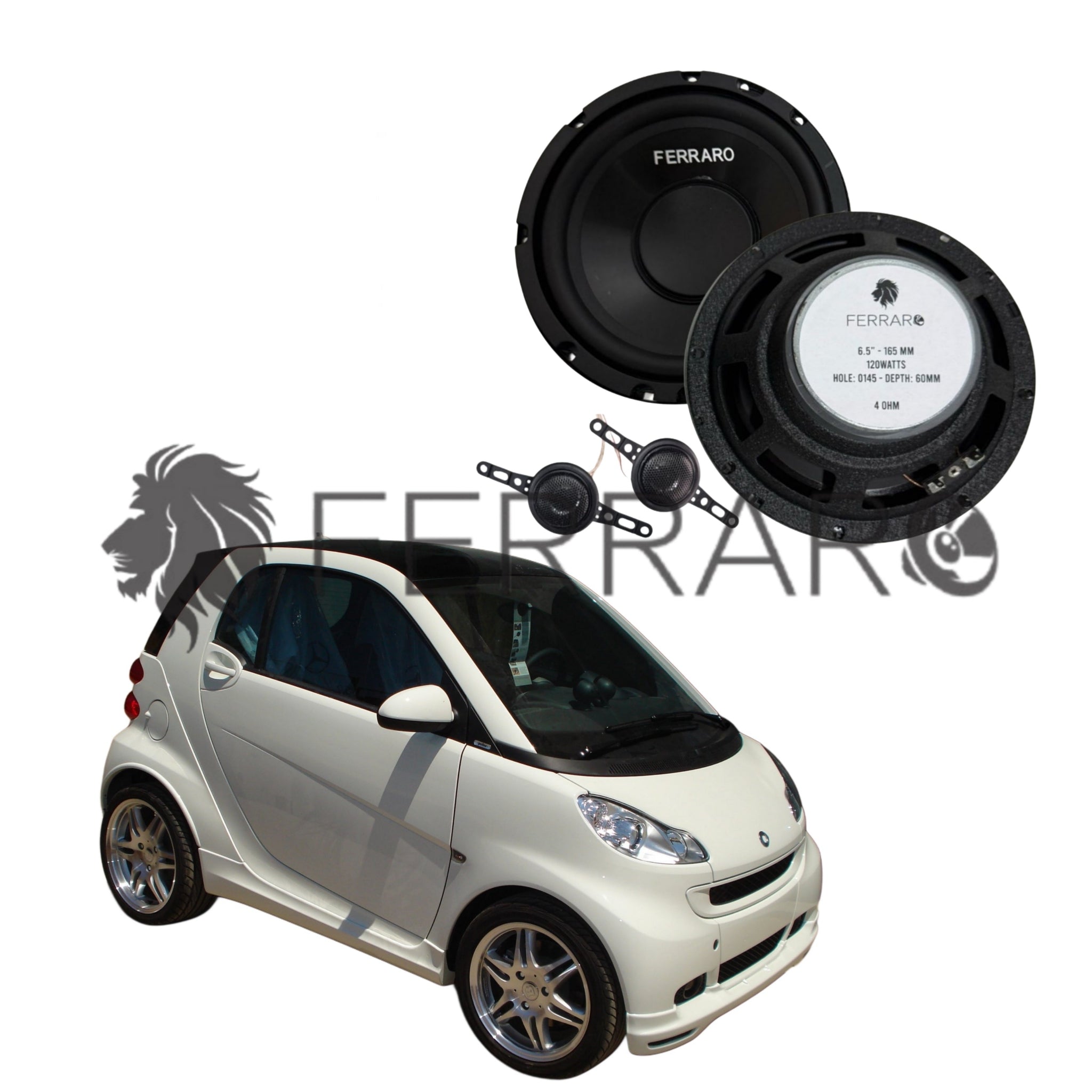FerraroStore Kit 2 Altoparlanti | ASK-165.2 | Anteriori | Smart ForTwo 451