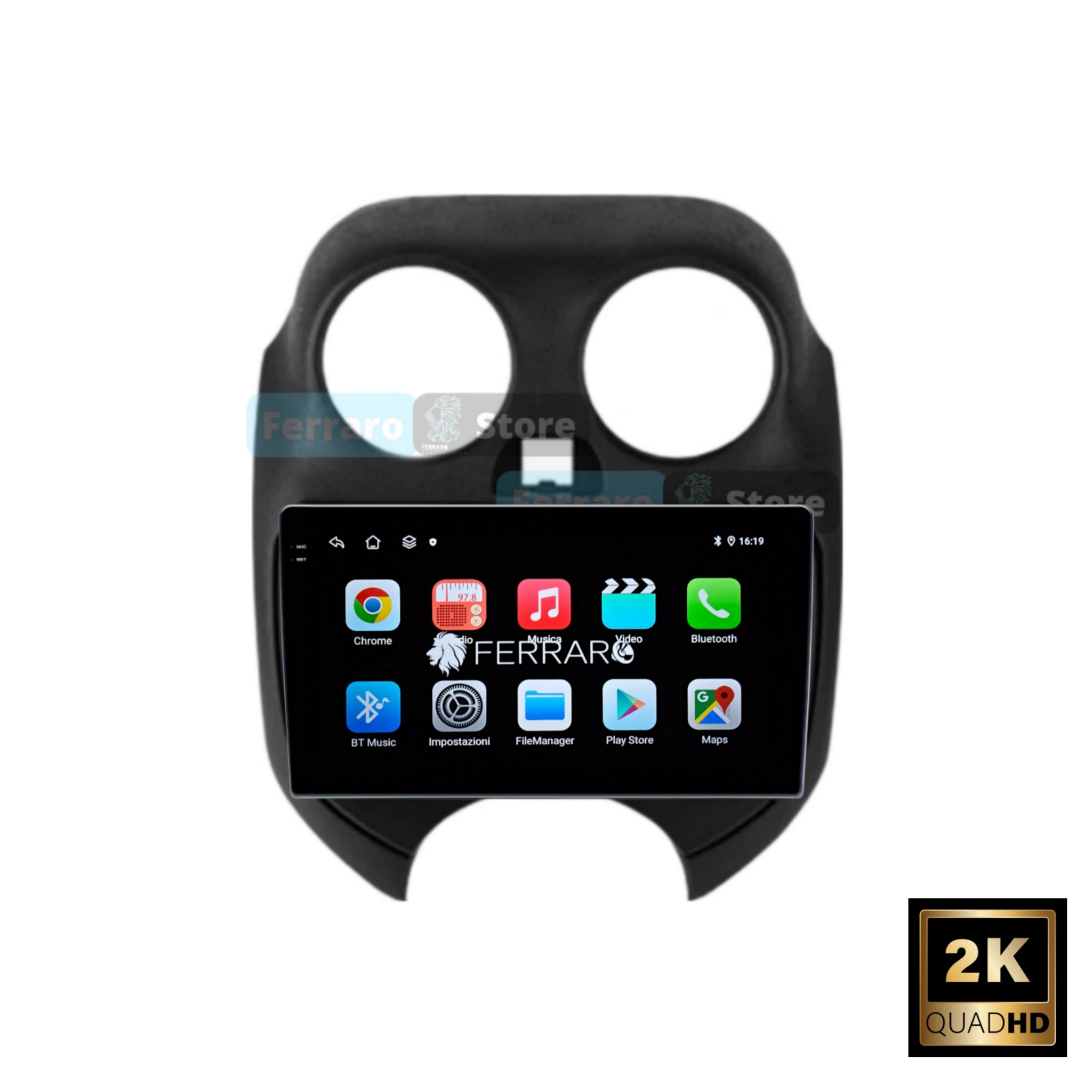 Autoradio per Nissan Micra 9" 2K | 2010-2017 | Android | Bluetooth | CarPlay | Android Auto | 12/256GB Ram