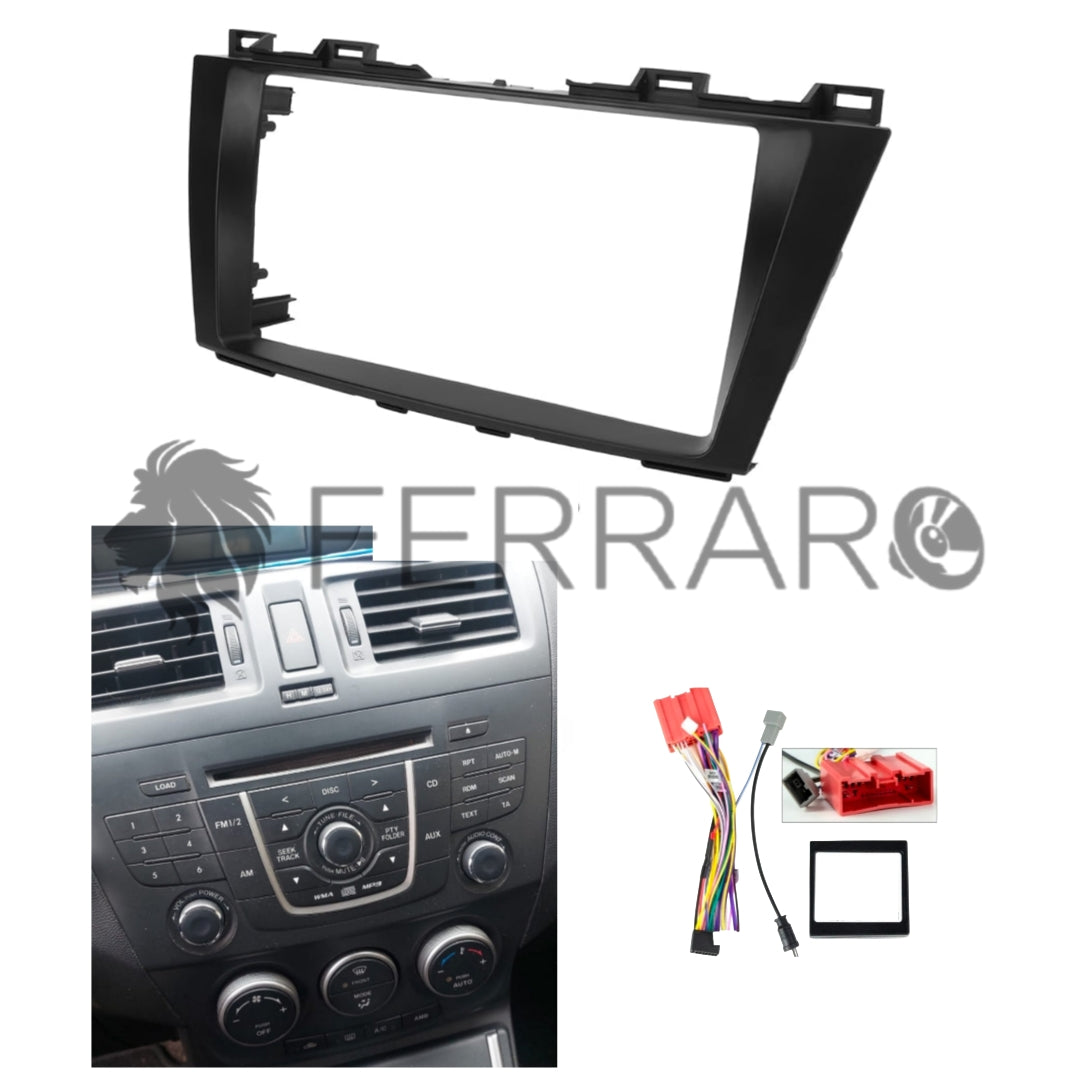 Kit Montaggio Autoradio 9"Pollici Mazda 5 (2010-2015) Mascherina, Cablaggio Autoradio Android