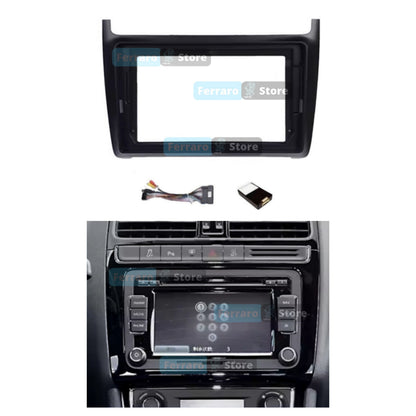 Kit Montaggio Autoradio 9"Pollici Volkswagen Polo (2008-2020) Mascherina, Cablaggio Autoradio Android