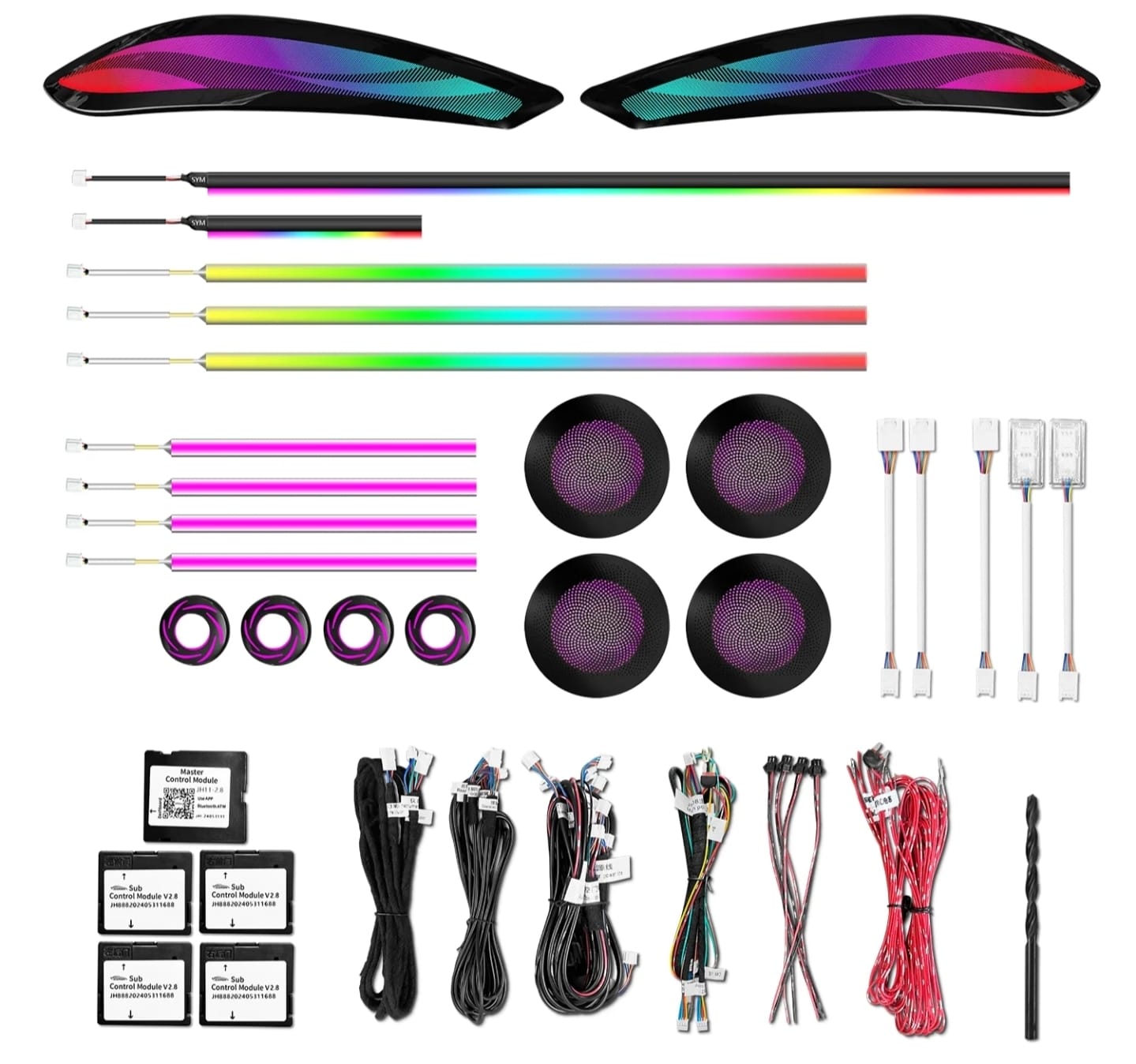 Ambient Light per BMW Serie 4 M4 F82/F83/F32/F33, 256 Colori RGB