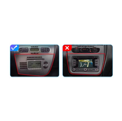Kit Montaggio Autoradio 9"Pollici Seat Leon MK2 (2005-2012), Mascherina, Cablaggio per Autoradio Android