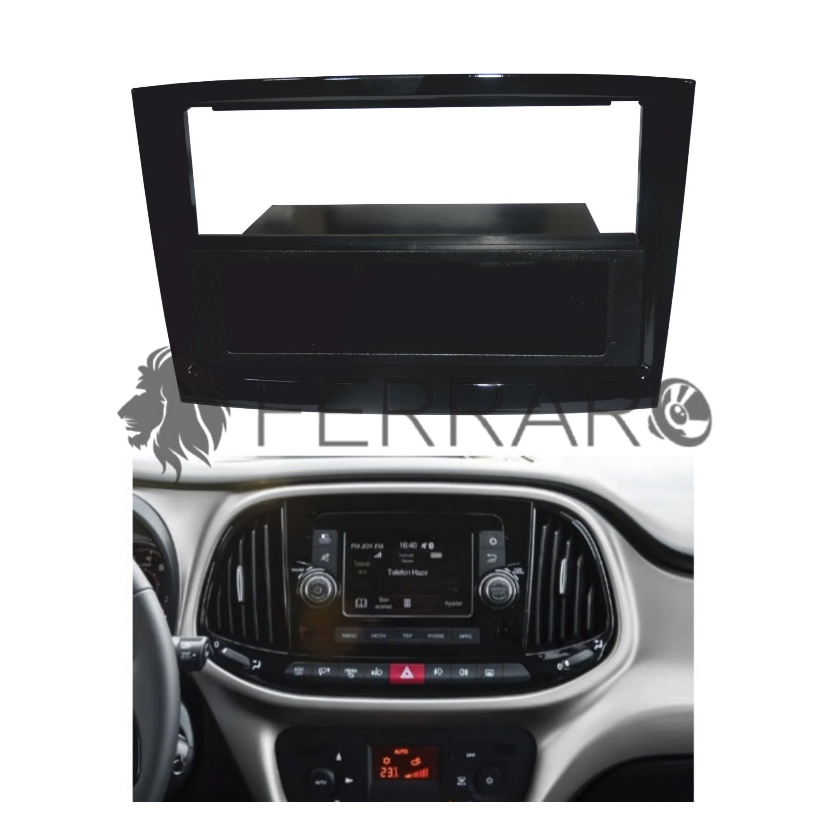 Radio cover, 1DIN, Fiat Doblo - from 2015