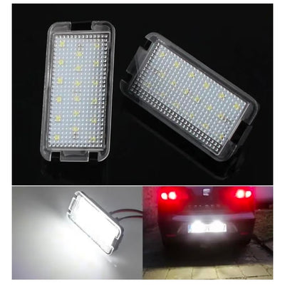 Set Luci Targa a Led per Seat Altea, Ibiza, Leon, Toledo (Compatibilità in Descrizione), Plug and Play