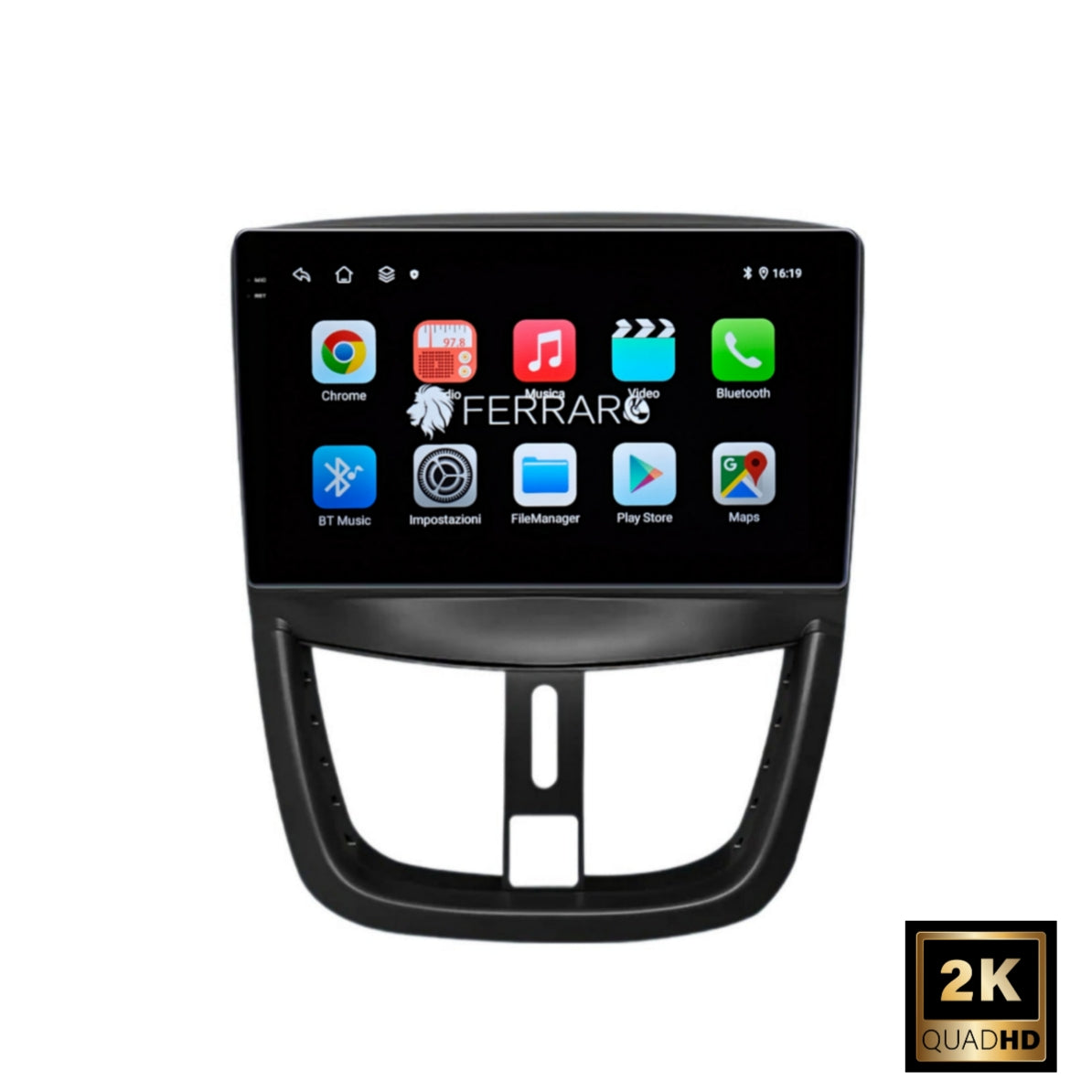 Autoradio per Peugeot 207/207cc 9" 2K | 2006-2015 | Android | Bluetooth | CarPlay | Android Auto | 12/256GB Ram