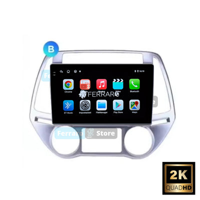 Autoradio per Hyundai i20 9" 2K | 2008-2014 | Android | Bluetooth | CarPlay | Android Auto | 12/256GB Ram