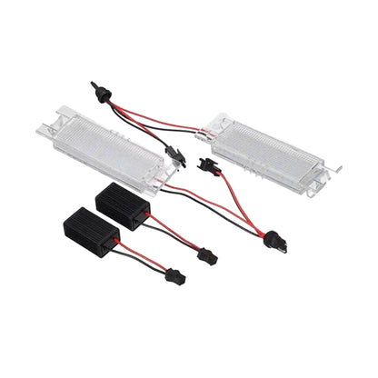 Set Luci Targa a Led per Alfaromeo, Opel, Fiat (Compatibilità in Descrizione), Plug and Play