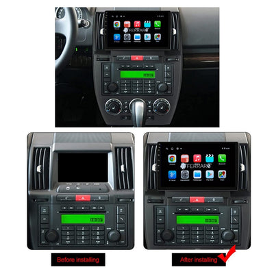 Kit Montaggio Autoradio 9"Pollici per Land Rover Freelander 2 (2006-2015) , Mascherina, Cablaggio Autoradio Android