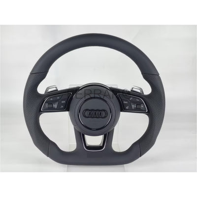 (PRENOTA) Volante per Audi, Pelle, Cucitura Nera, S