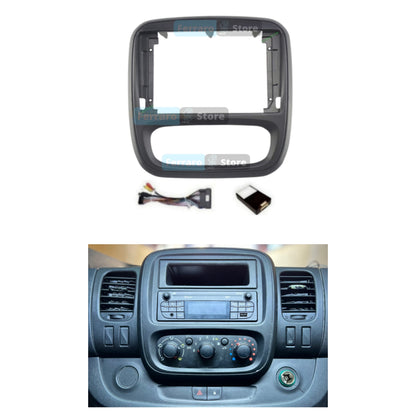 Kit Montaggio Autoradio 9"Pollici Renault Trafic 3, NV300, Talento, Vivaro, Express 9" (2015-2019) Mascherina, Cablaggio Autoradio Android