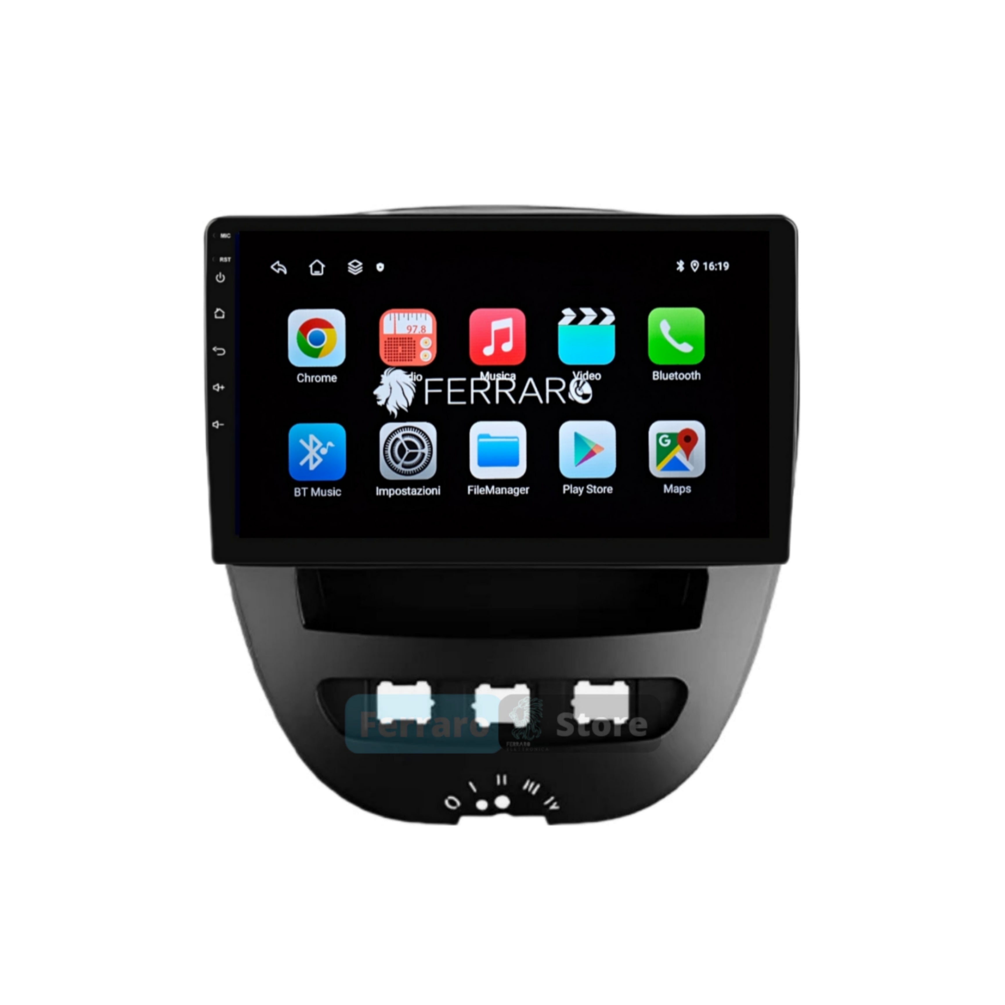 Autoradio per Toyota Aygo | Citroen C1 | Peugeot 107 10.1" | 2005-2014 | Android | Bluetooth | CarPlay | Android Auto | 2GB/4GB/8GB Ram