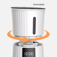 Sunny Pet Feed Color, Automatic,  BIANCO, Distributore Automatico di Cibo 4L a singola ciotola, Acciaio-Inox.