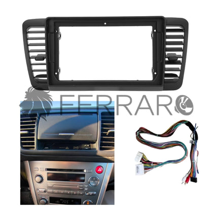 Kit Montaggio Autoradio 9"Pollici Subaru Outback Legacy (2003-2009), Mascherina, Cablaggio per Autoradio Android