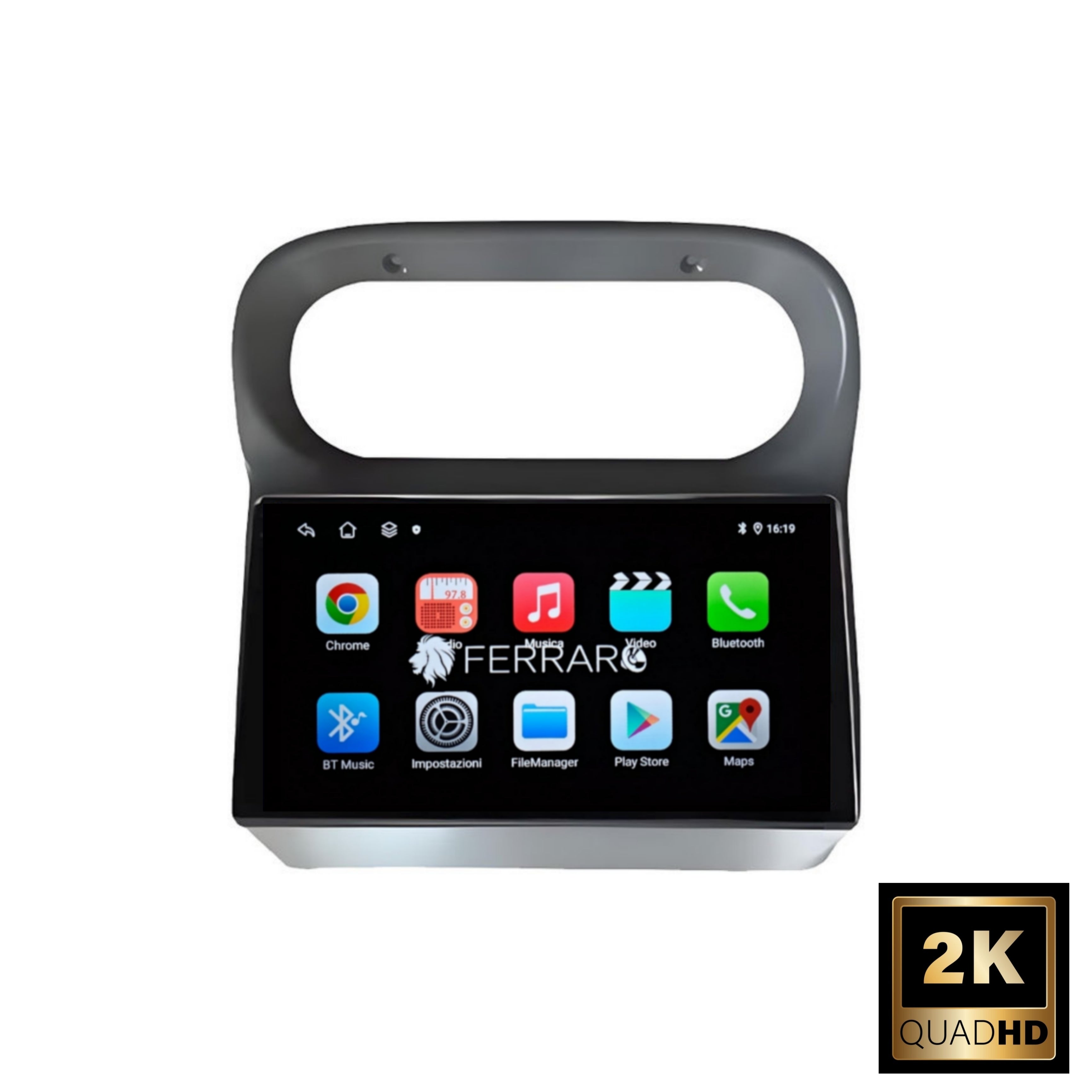 Autoradio per Renault Twingo II 9" 2K (2007-2014) Android, Bluetooth, CarPlay, Android Auto, 12/256GB Ram