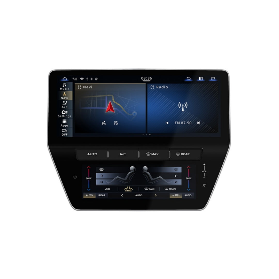 (PRENOTA) Autoradio per Maserati Gran Turismo (2007-2019) 12.3" Display Aria Condizionata e Android, Bluetooth, CarPlay, Android Auto, 8/128GB Ram