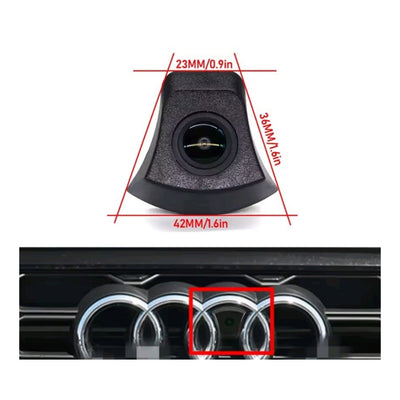 Telecamera Frontale per Audi | Compatibilità in Descrizione | AHD, 1920x1080 | 170° Gradi