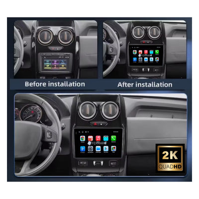 Autoradio per Renault Duster | Lada Largus 9" 2K | Android | Bluetooth | CarPlay | Android Auto | 12/256GB Ram