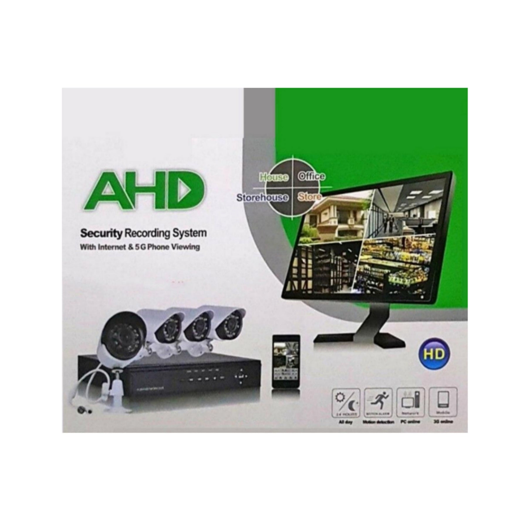KIT DE SURVEILLANCE - DVR + 4 CAMÉRAS COMPLÈTES