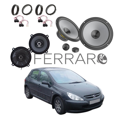 Hertz Kit 6 Casse | K 165 | X 130 | Ant/Post | Peugeot 307