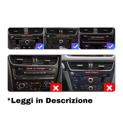 Kit Montaggio Autoradio 10.1"Pollici Audi A4 B8 (2009-2016) Mascherina, Cablaggio Autoradio Android