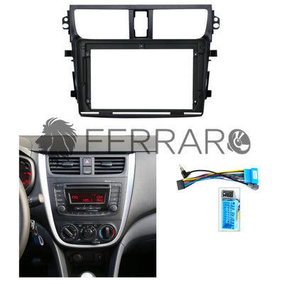 Kit Montaggio Autoradio 9"Pollici Suzuki Celerio (2014-2021), Mascherina, Cablaggio per Autoradio Android