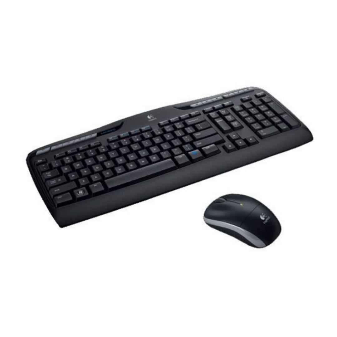 Logitech Tastiera + Mouse | Wireless, USB, Nero, MK330 920-003971