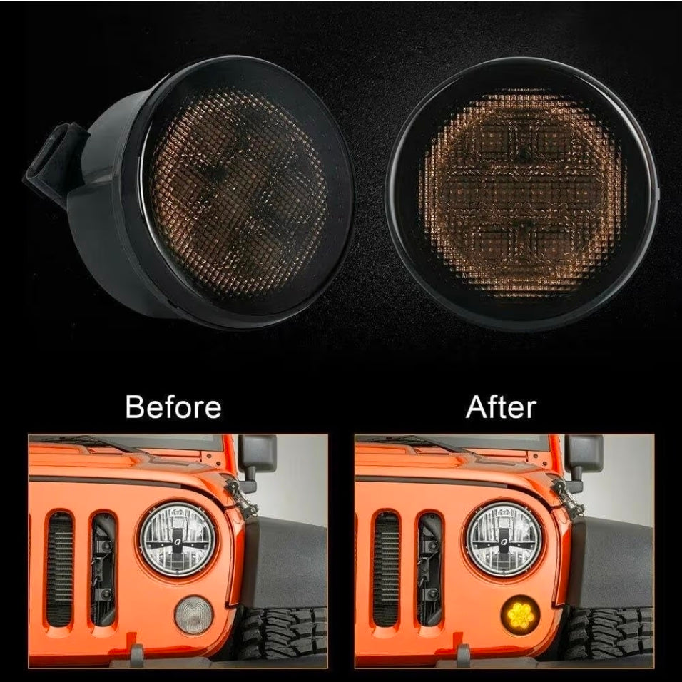 Indicatore Direzione Led per Jeep Wrangler (2007-2017), Plug and Play