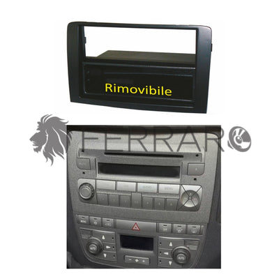Car radio cover, 1 ISO with drawer, Fiat Idea from 2005