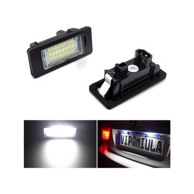 Set Luci Targa a Led per BMW Serie 3, 4, 5, X (Compatibilità in Descrizione), Plug and Play