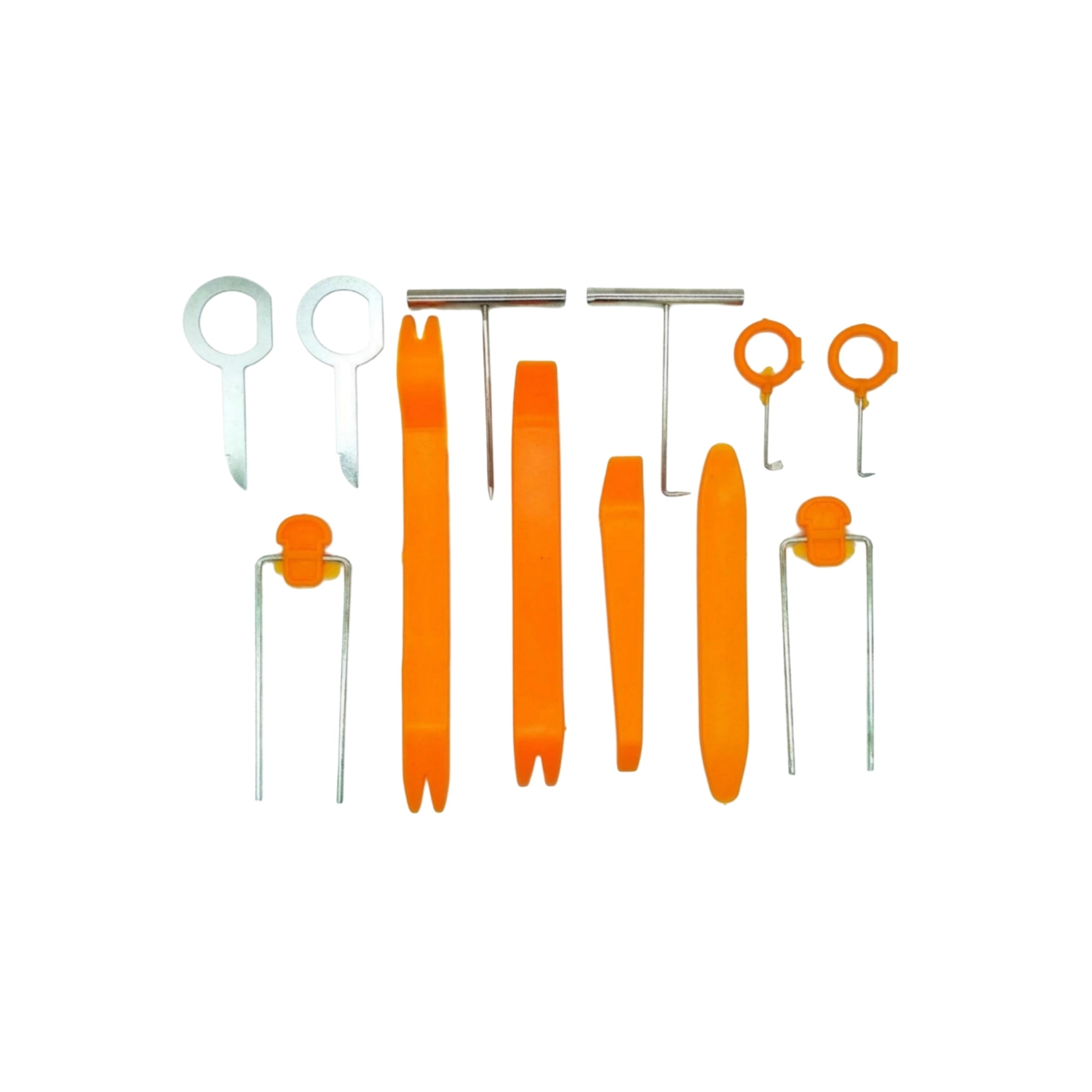 Kit 12 Pz Smontaggio, Leve per Smontare, Autoradio, Pannelli Portiere, Cruscotto, Maniglie,
Bocchette