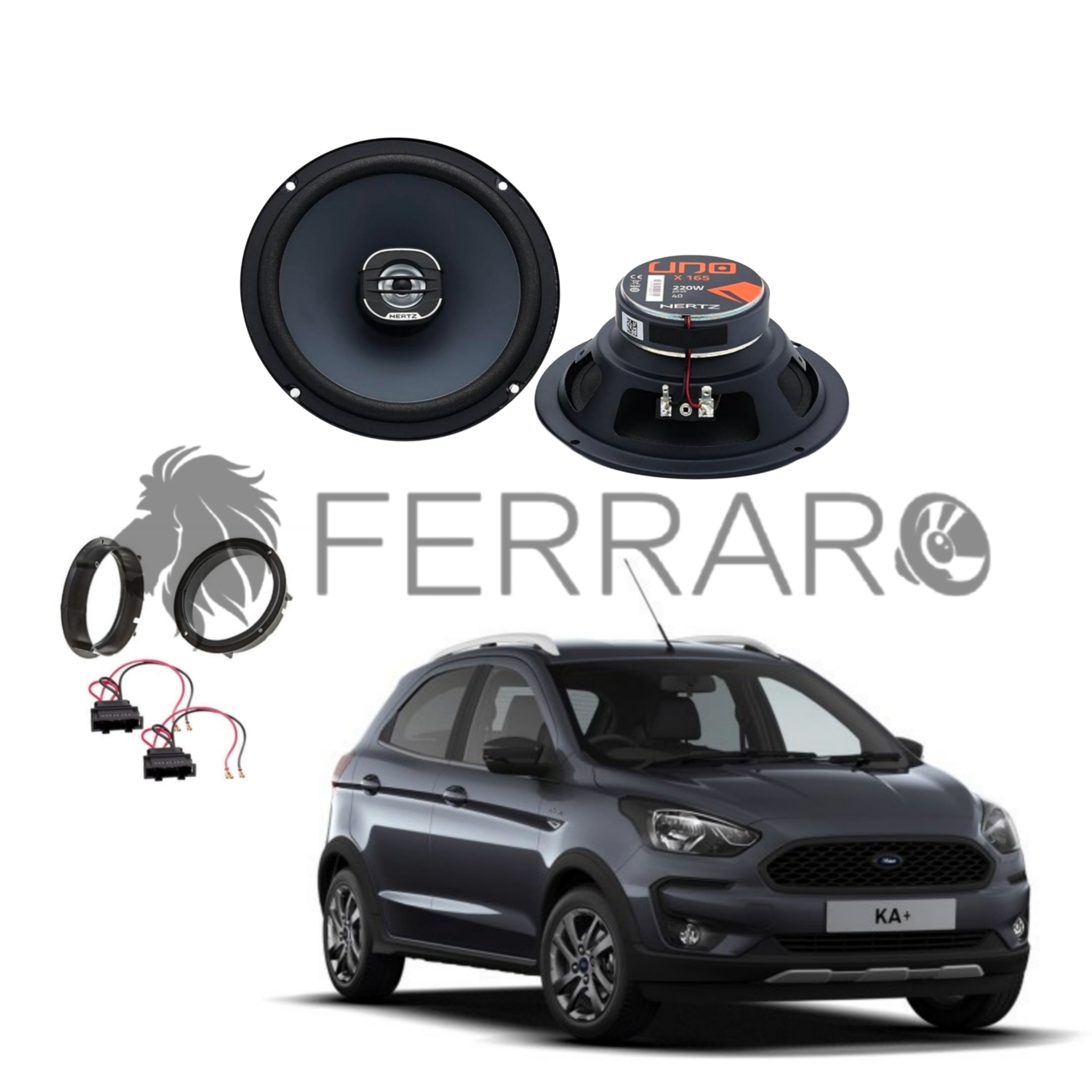 Hertz Kit 2 Casse | X 165 | Anteriore | Ford KA+ dal 2014>