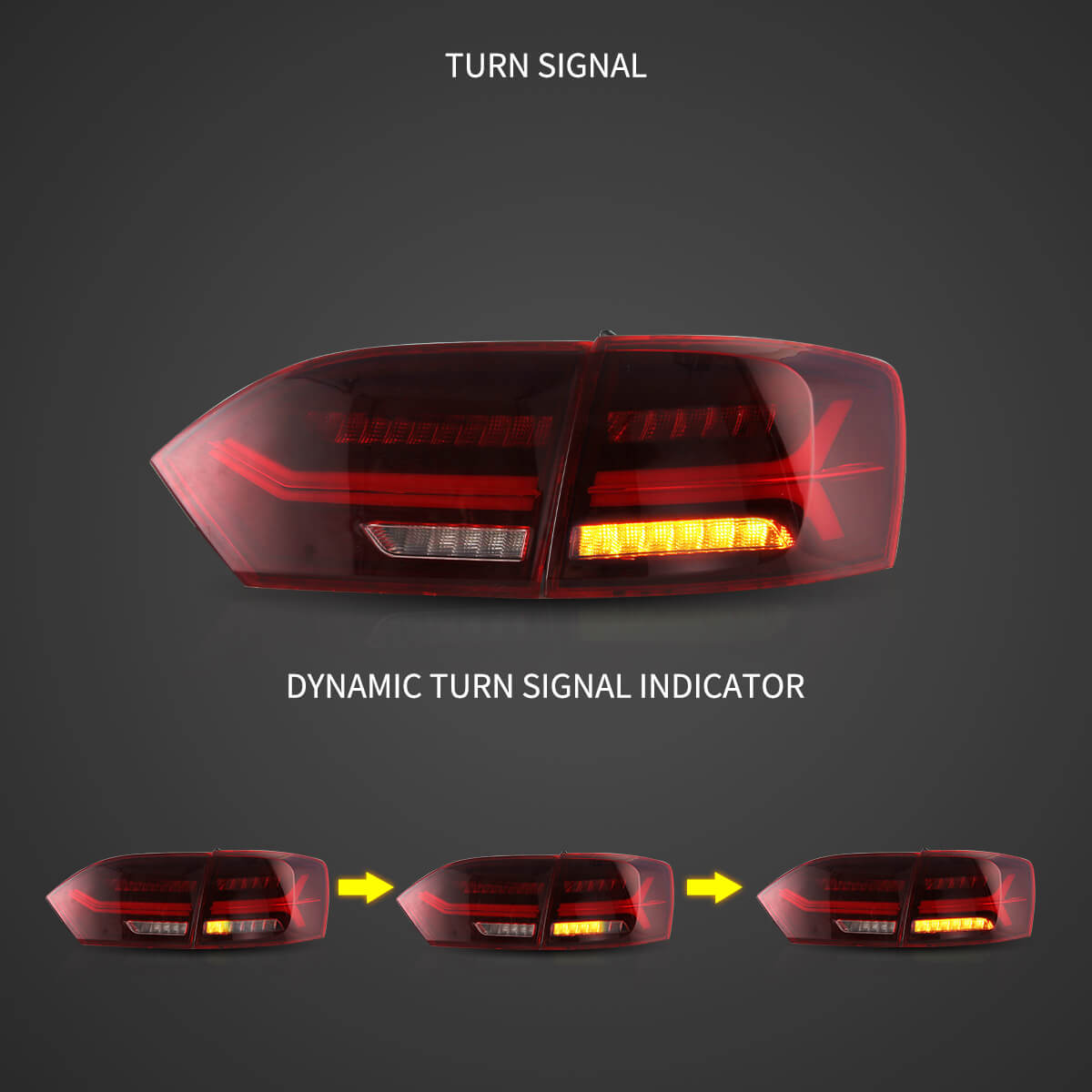 Fanali Posteriore Completo per Volkswagen Jetta MK6 (2011-2018) a LED