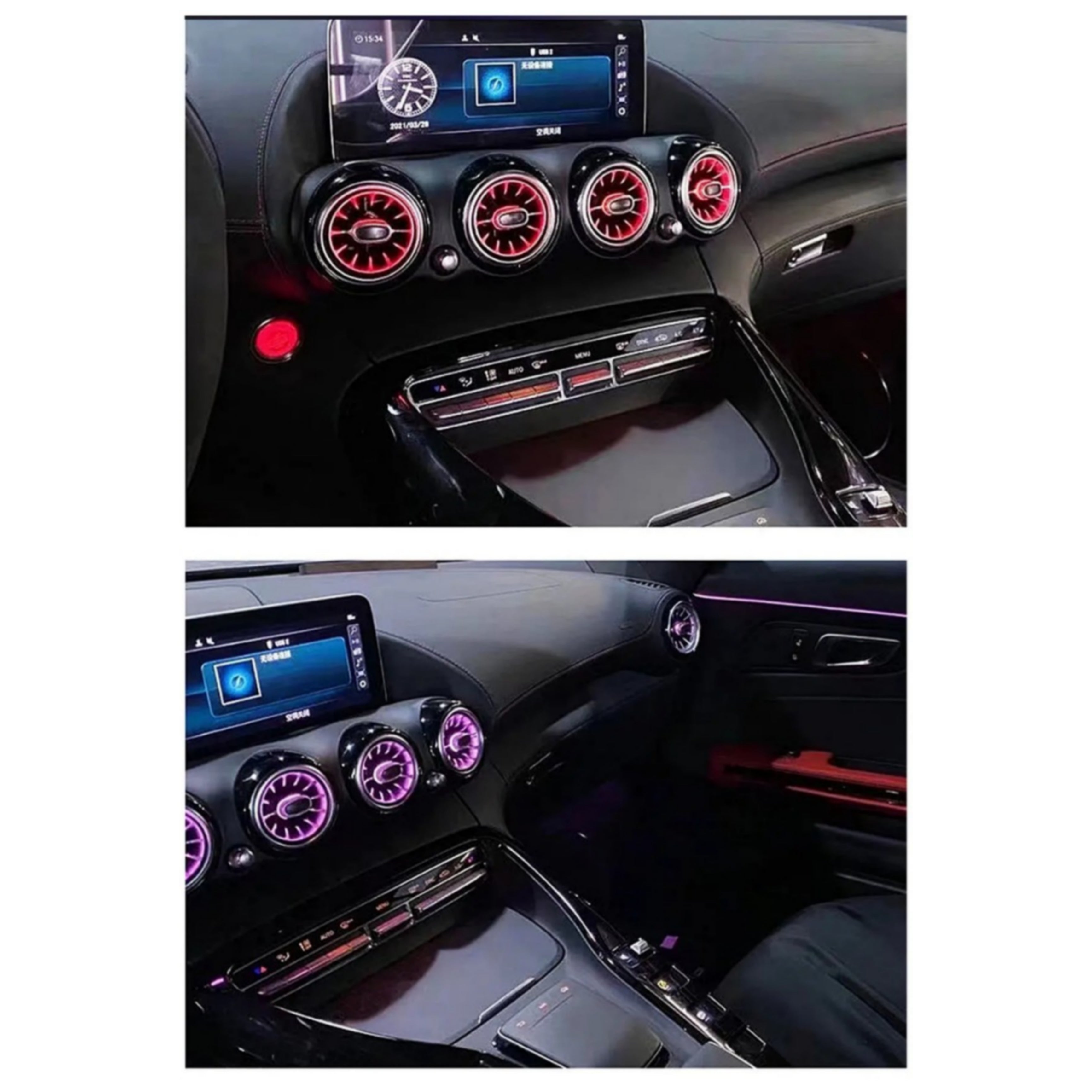 Ambient Light per Mercedes GT 43, 53, 63 (2015-2018), 64 Colori RGB