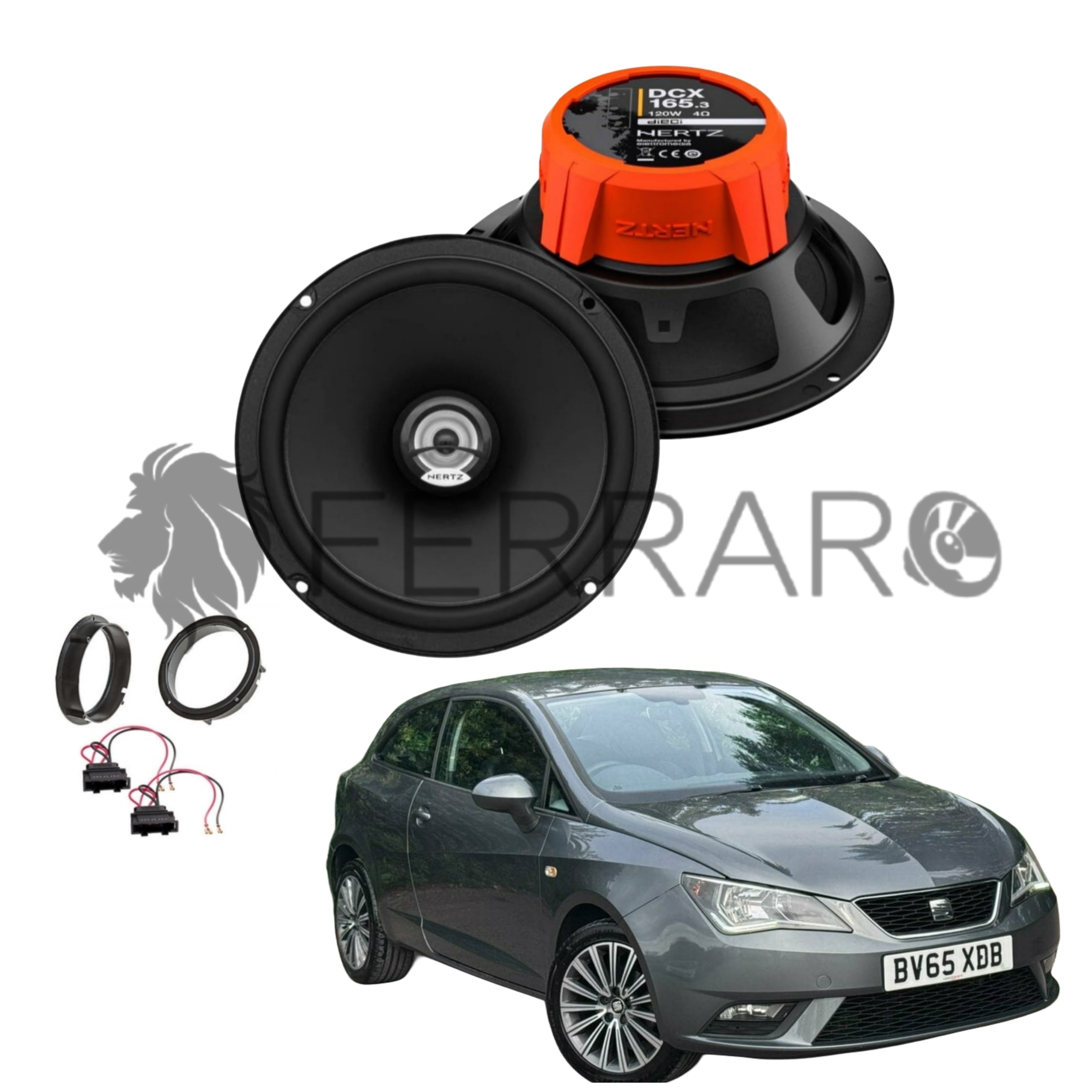 Hertz Kit 2 Casse | DCX 165.3 | Ant o Post |  Seat Ibiza 6J | IV (2009-2018)