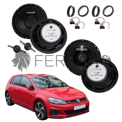 FerraroStore Kit 6 Altoparlanti | ASK-165.2 | ASC-652PC | Ant/Post | VW Golf 7ª Serie dal 2013>