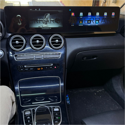 Autoradio per Mercedes Classe C W205, GLC X253, 12.3" + 12.3" | 2015-2022 | Android | Bluetooth | CarPlay | Android Auto | 8/128GB Ram