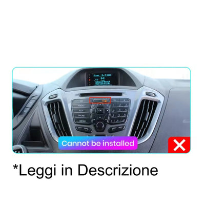 Autoradio per Ford Tourneo Custom | Transit 9" 2K | 2012-2018 | Android | Bluetooth | CarPlay | Android Auto | 12/256GB Ram