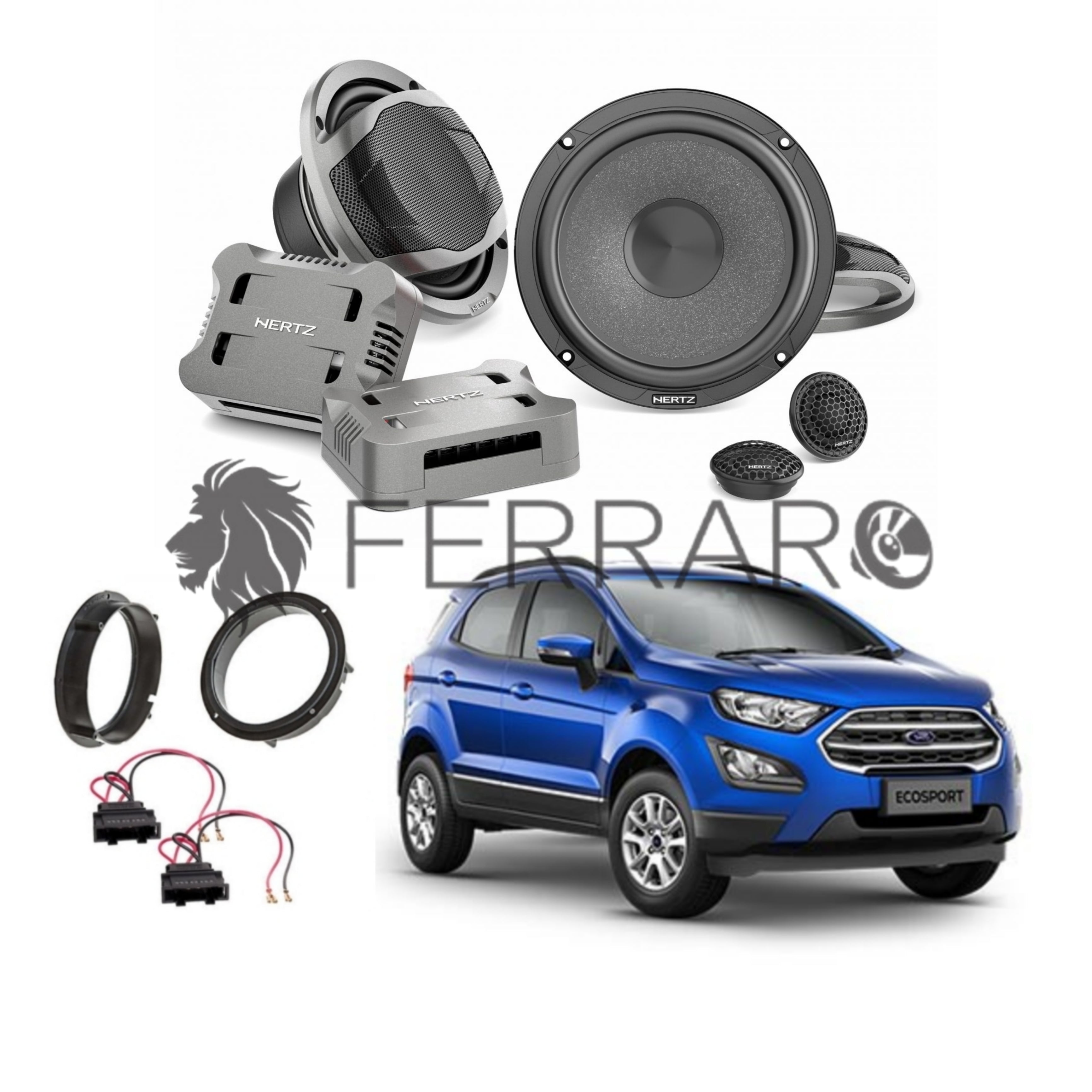 Hertz Kit 4 Casse | CK 165 | Anteriori |  Ford EcoSport dal 2013>