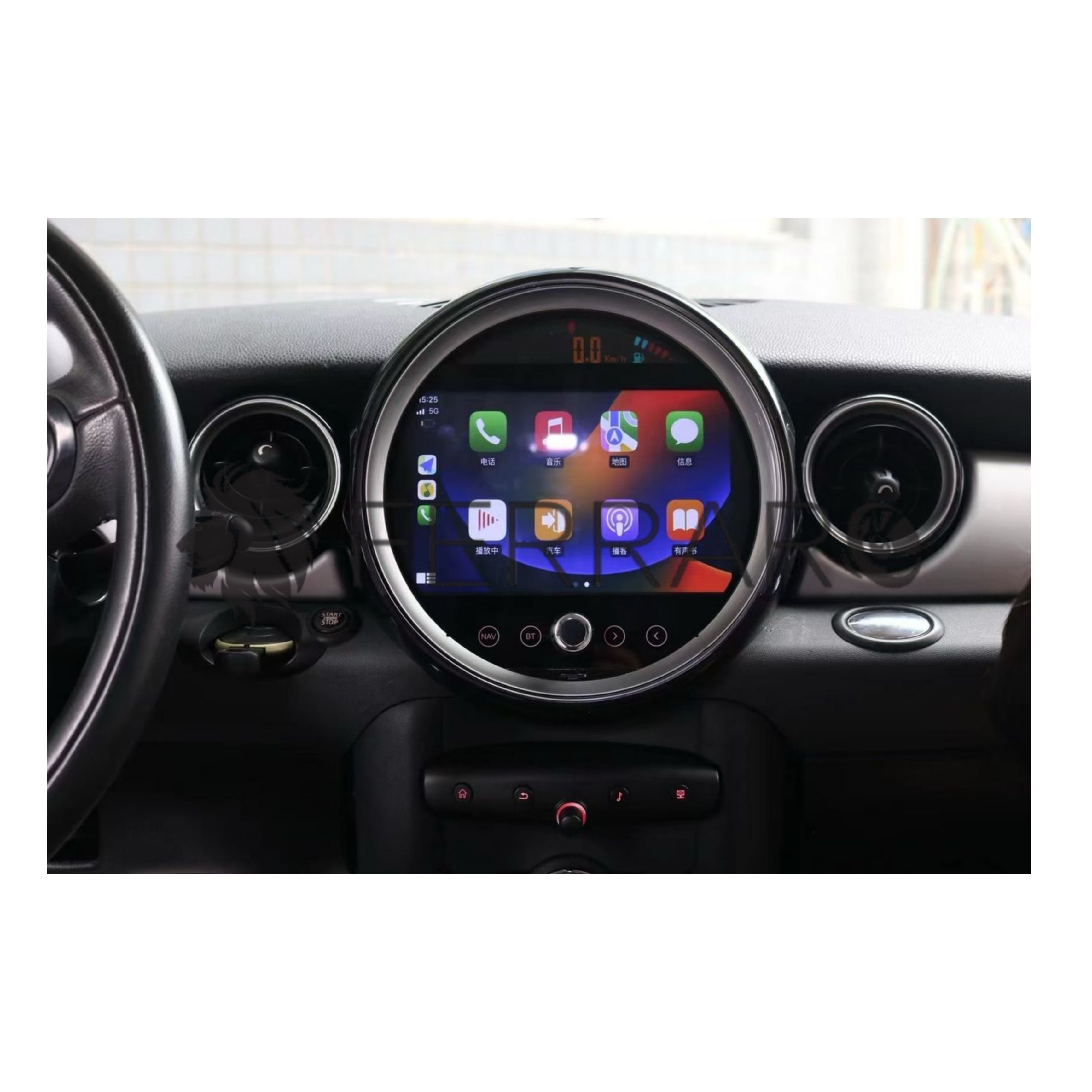 Autoradio per Mini Cooper R51, R56, R57, R58, R60, R61 9" | 2007-2014 | Android | Bluetooth | CarPlay | Android Auto | 8/128GB Ram