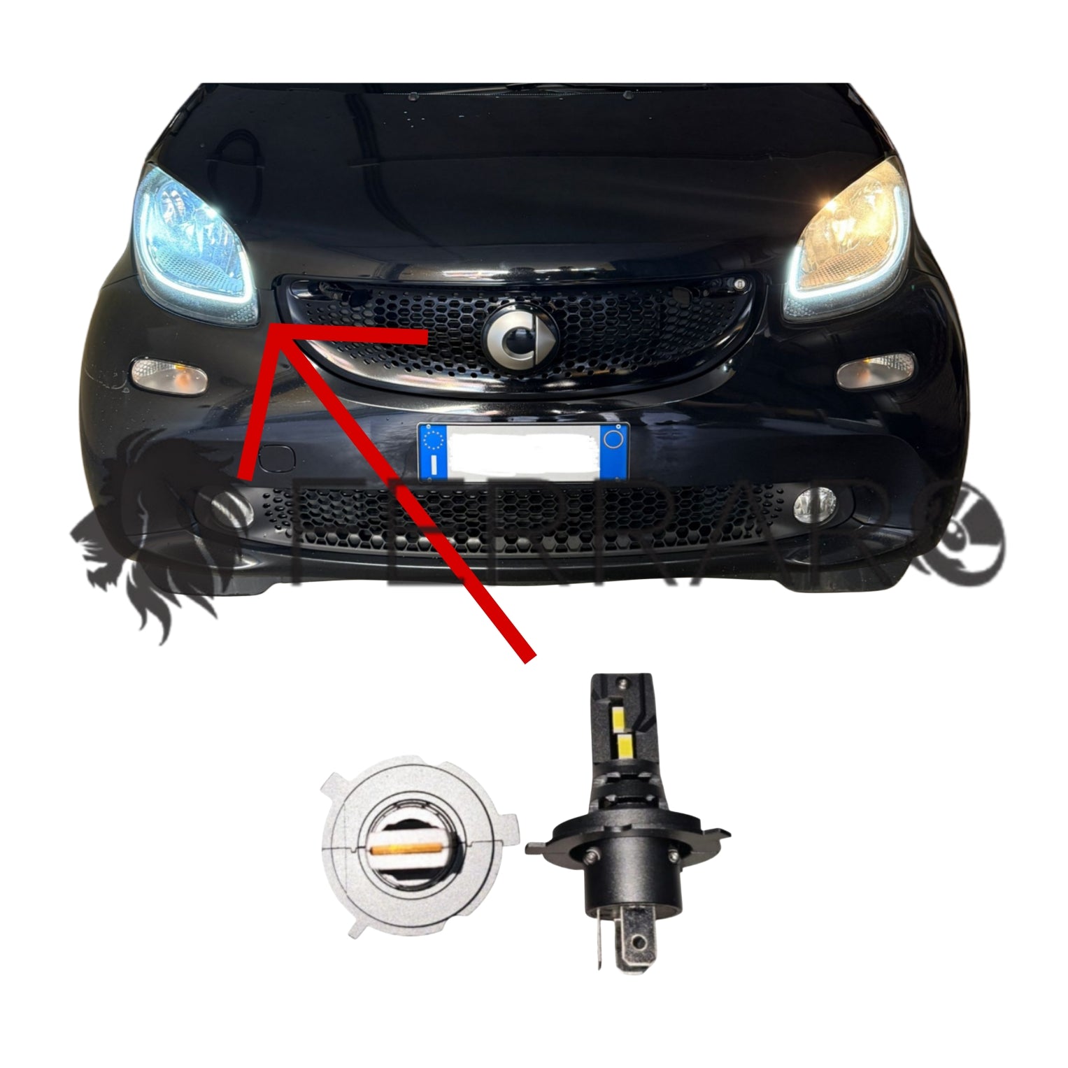 Conversione Fari Led | Smart 453 | Led H4