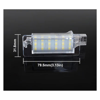 Set Luci Targa a Led per Renault, Dacia (Compatibilità in Descrizione), Plug and Play