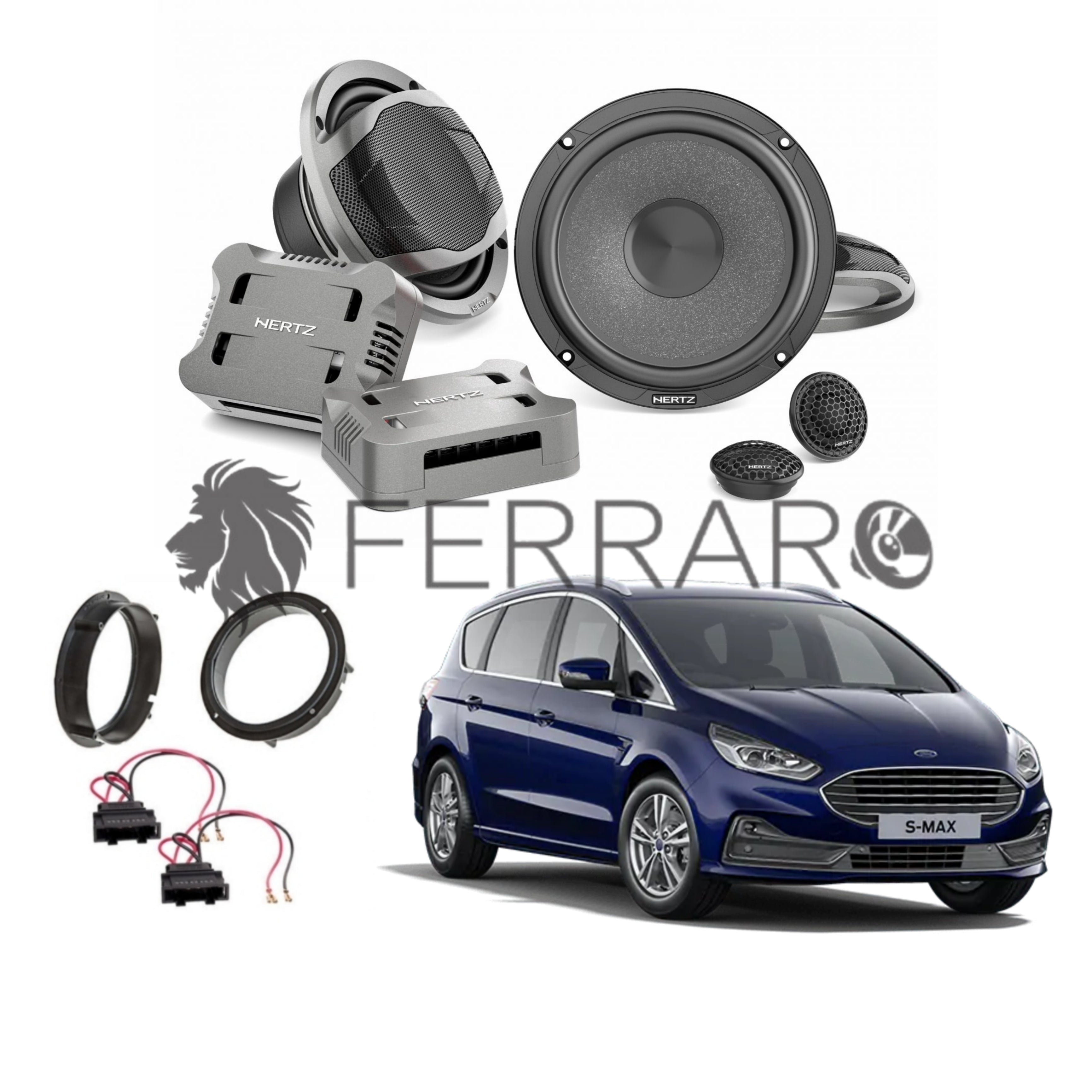 Hertz Kit 4 Casse | CK 165 | Anteriori | Ford S-Max II dal 2015>