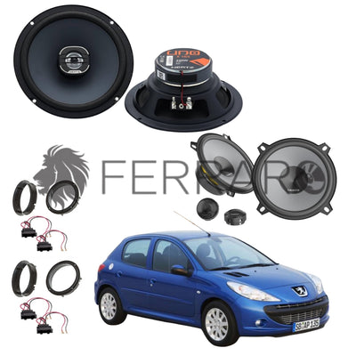 Hertz Kit 6 Casse | X 165 | K 130 | Ant/Post | Peugeot 206 dal 1998>
