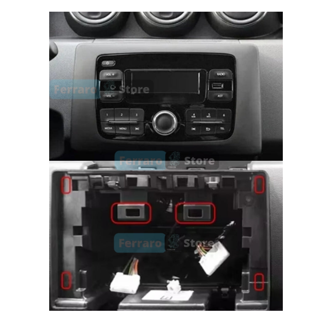 Kit Montaggio Autoradio 10.1"Pollici per Renault Arkana, Duster (2018-2021) Mascherina, Cablaggio Autoradio Android