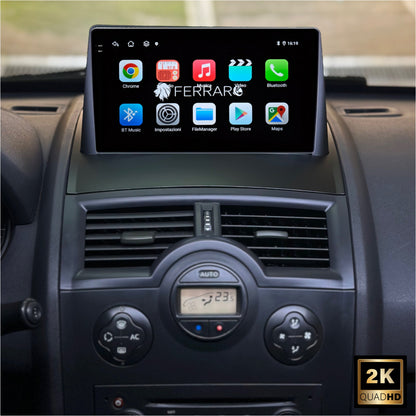 Autoradio per Renault Megane 2 9" 2K | 2002-2009 | Android | Bluetooth | CarPlay | Android Auto | 12/256GB Ram