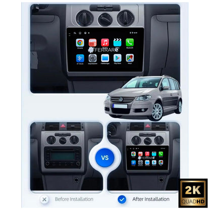 Autoradio per Volkswagen Touran 10.1" | 2003-2010 | 2016-2018 | Android | Bluetooth | CarPlay | Android Auto | 4/64GB Ram