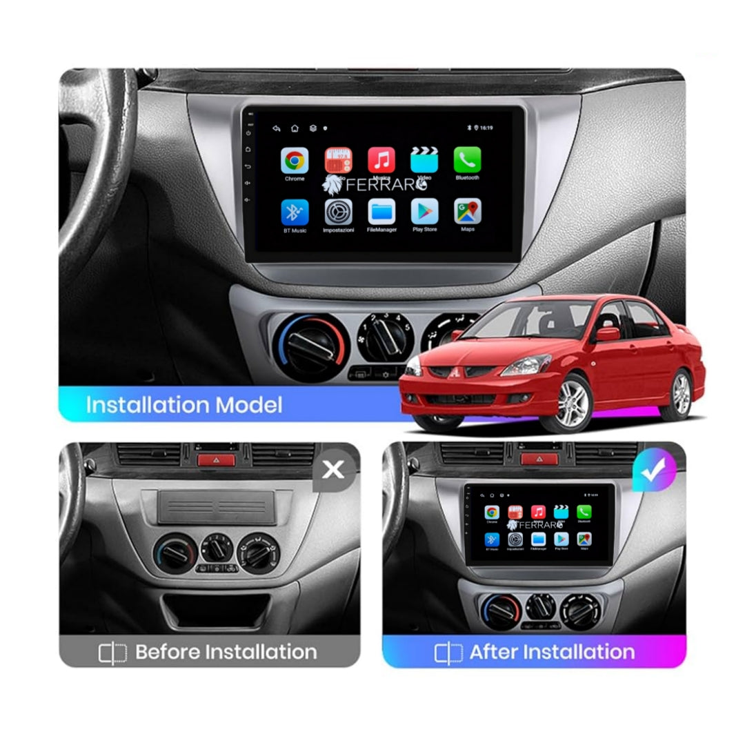 Autoradio per Mitsubishi Lancer 9 CS 9" | 2000-2010 | Android | Bluetooth | CarPlay | Android Auto | 2GB/4GB/6GB/8GB Ram