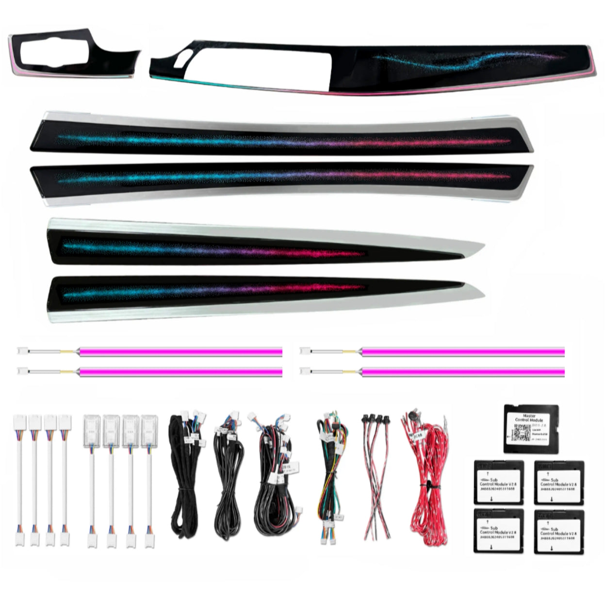 Ambient Light per BMW Serie 5 F10, F11 (2011-2017), 64 Colori RGB